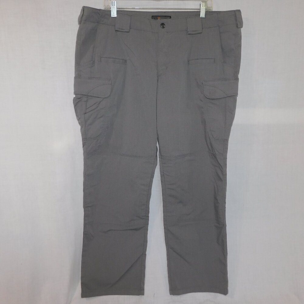 5.11 Tactical Stryke Gray Pants Cargo Pockets Heavy Duty Women's 20 Regular 20R